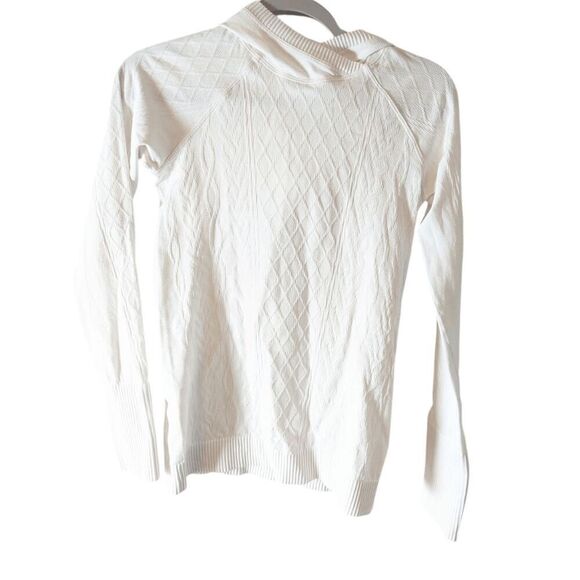 LULULEMON ATHLETICA Rest Less Hoodie In White/White Size 4 - Picture 3 of 5